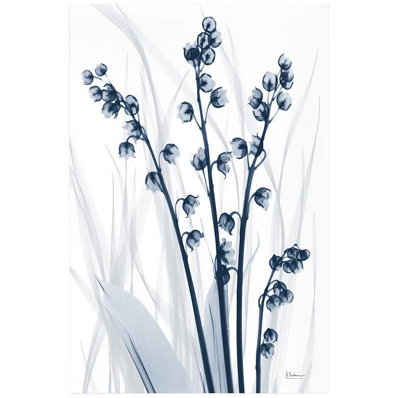 Image 3 Radiant Blues 1 48" High Tempered Glass Graphic Wall Art
