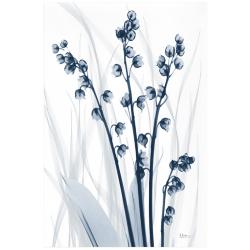 Radiant Blues 1 48" High Tempered Glass Graphic Wall Art