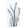 Radiant Blues 2 48" High Tempered Glass Graphic Wall Art in scene