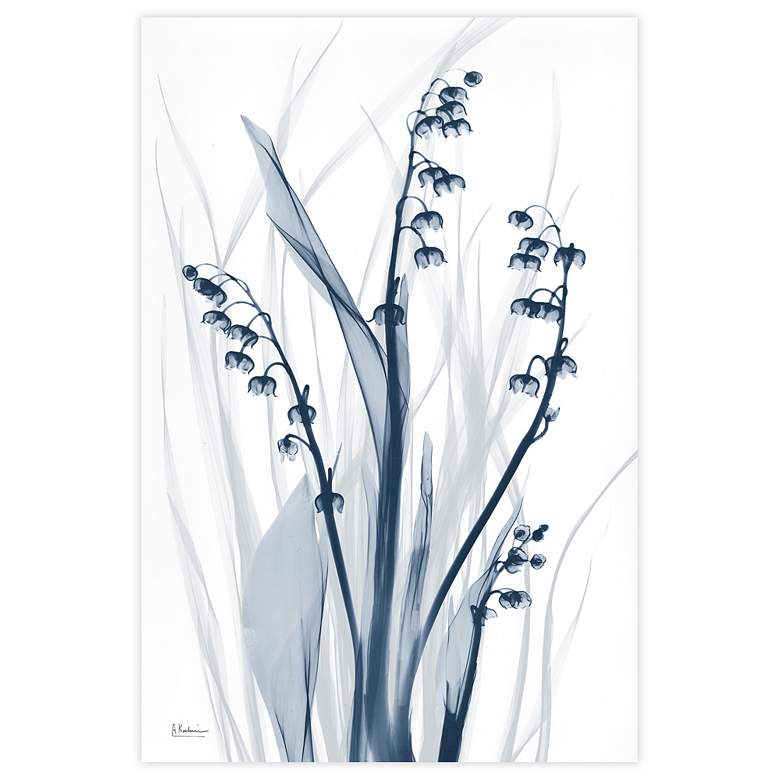 Image 5 Radiant Blues 2 48" High Tempered Glass Graphic Wall Art more views