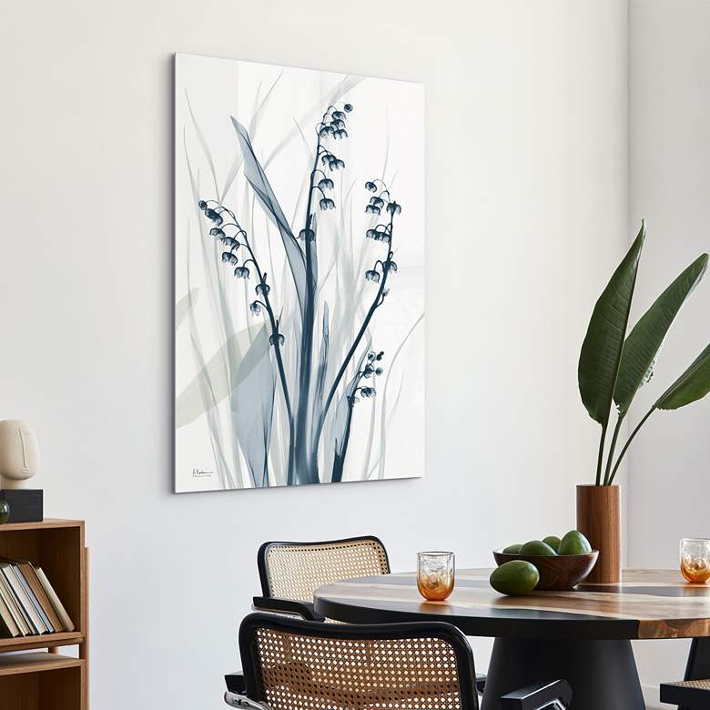 Image 6 Radiant Blues 2 48" High Tempered Glass Graphic Wall Art more views