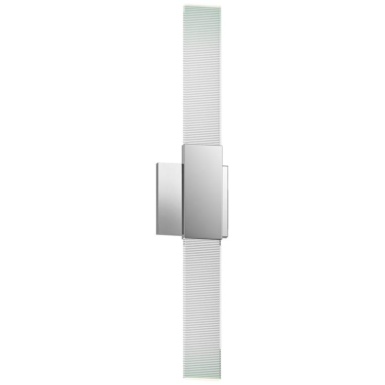Image 1 Radiant Lines 24" High Polished Chrome LED Bath Vanity Light