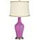 Radiant Orchid Anya Table Lamp with Scroll Braid Trim