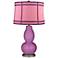Radiant Orchid Hot Pink Colorblock Double Gourd Lamp