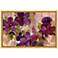 Radiant Purple Flowers 36" Wide Framed Canvas Wall Art