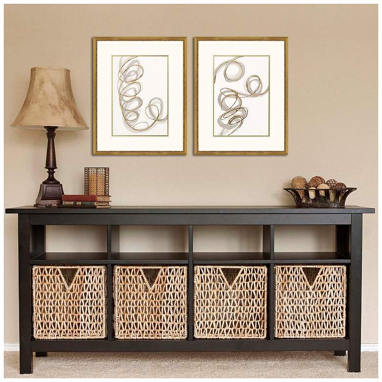Image 4 Radiant Spiral I 23"W x 29"H Framed Art Set of 2 more views