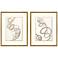 Radiant Spiral II 23"W x 29"H Framed Art Set of 2