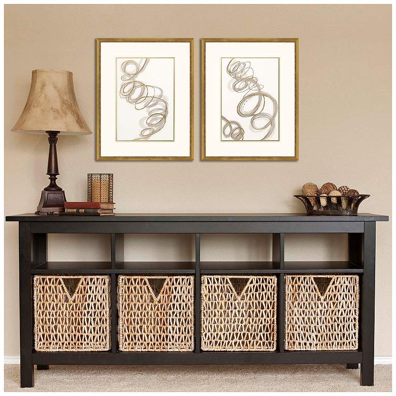 Image 4 Radiant Spiral II 23"W x 29"H Framed Art Set of 2 more views