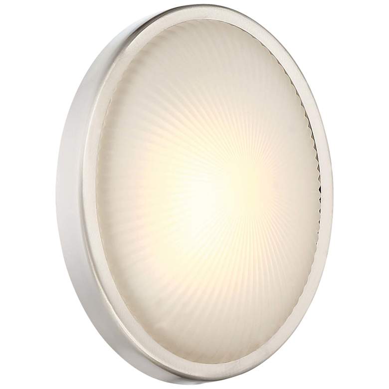 Image 1 Radiun 8" High Brushed Aluminum LED Outdoor Wall Light