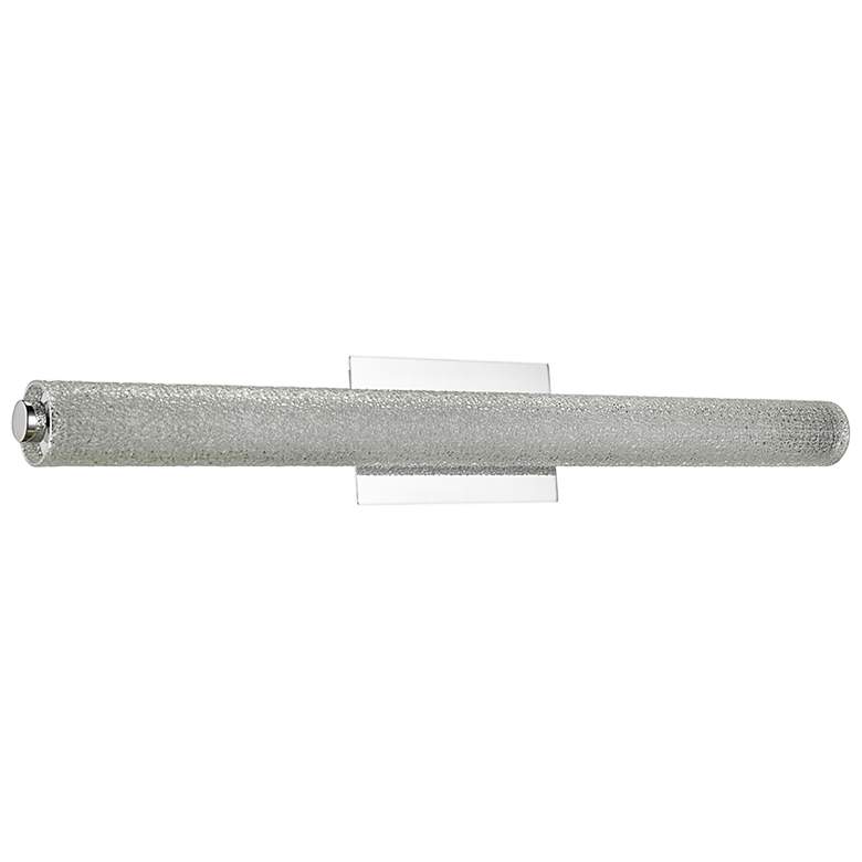 Image 1 Radius 31 1/2" Wide Chrome Tube LED Modern Bath Light