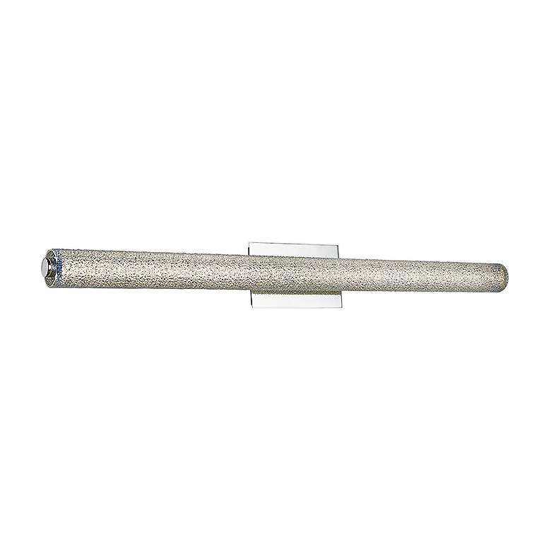Image 1 Radius 39 1/4" Wide Brushed Nickel Tube LED Bath Light