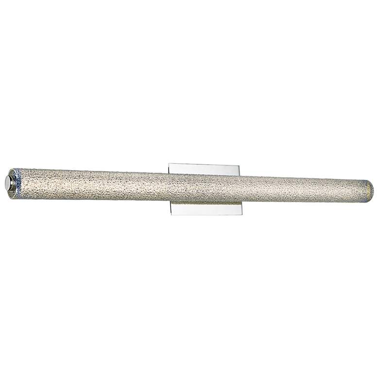 Image 1 Radius 39 1/4" Wide Chrome Tube LED Modern Bath Light