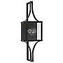 2_Raeburn 23" High Matte Black and Brass Outdoor Wall Light more views