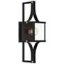4_Raeburn 23" High Matte Black and Brass Outdoor Wall Light more views