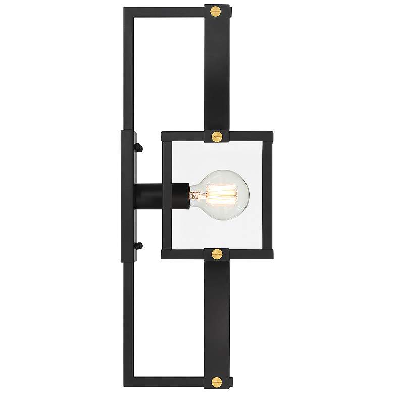 Image 5 Raeburn 23" High Outdoor Wall Lantern Matte Black and Brushed Brass more views