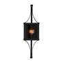3_Raeburn 28" High Matte Black and Brass Outdoor Wall Light more views