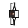 4_Raeburn 28" High Matte Black and Brass Outdoor Wall Light more views