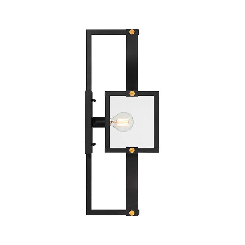 Image 5 Raeburn 28" High Outdoor Wall Lantern Matte Black and Brushed Brass more views