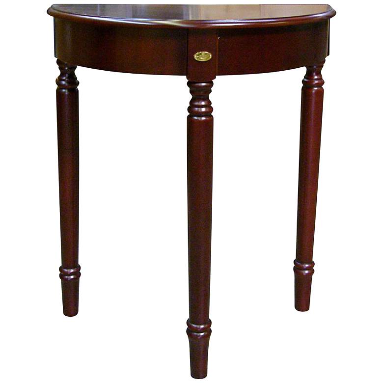 Image 1 Raegan 24 inch Wide Cherry Finish Crescent End Table