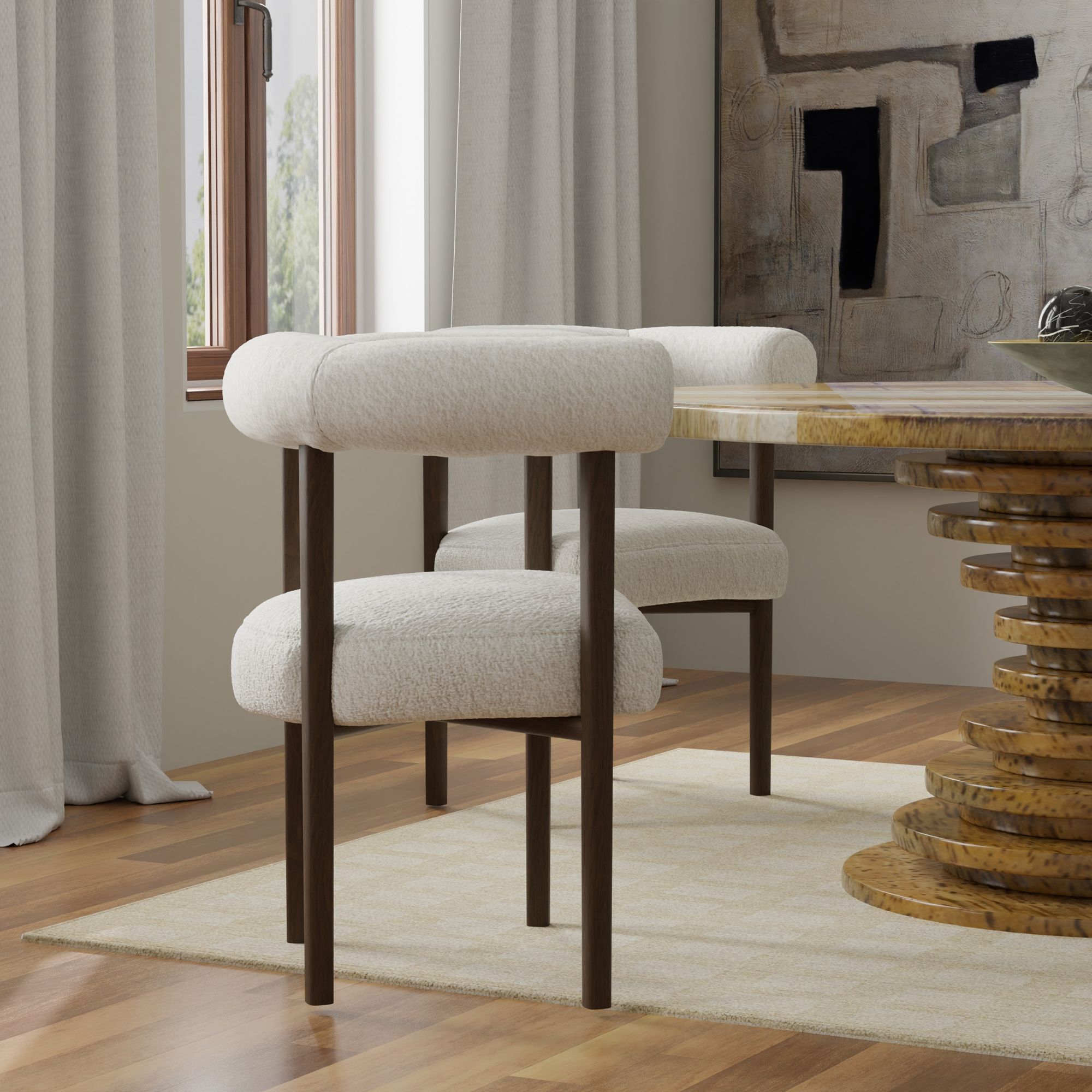 Image 3 Rafa Hand Tufted Wool & Jute Rug Sand 8'x10' more views