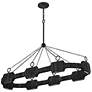 1_Raffi 52" Wide Carbon Black 8-Light LED Linear Chandelier