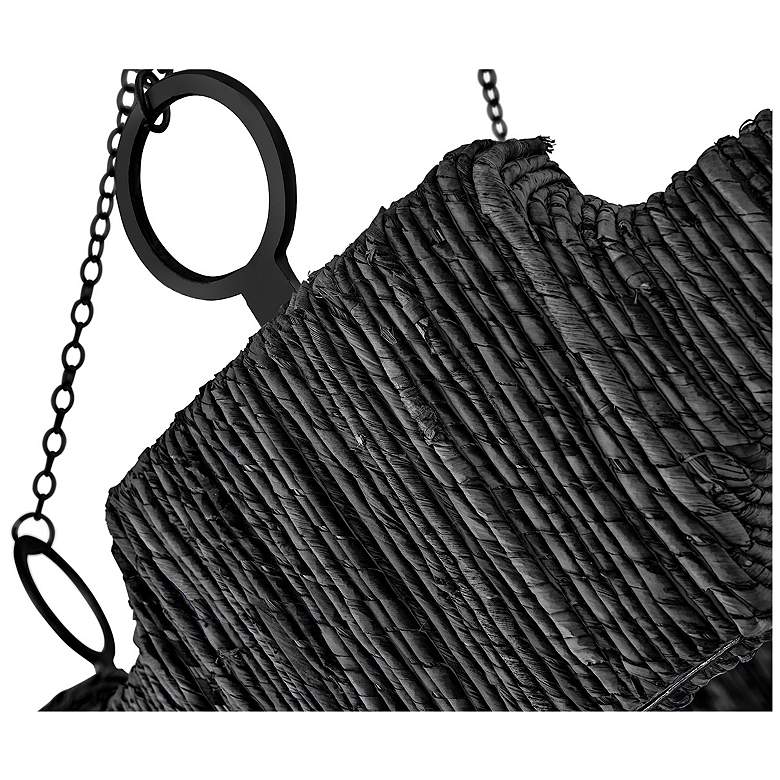 Image 6 Raffi 52" Wide Carbon Black 8-Light LED Linear Chandelier more views