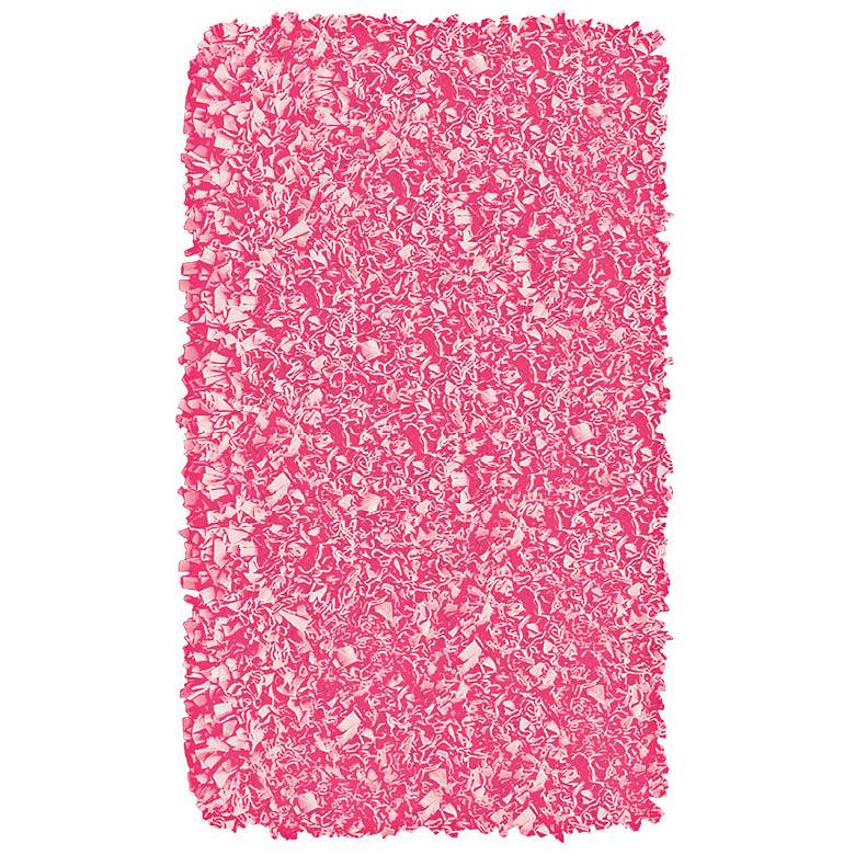 Image 1 Raganoodle 4'7"x7'7" Bubble Gum Shag Area Rug