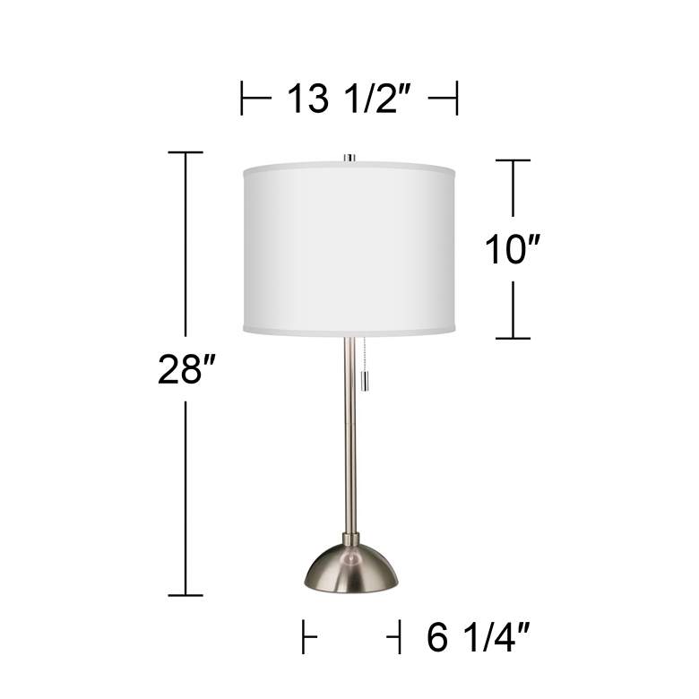 Image 5 Ragnar 28" High Vernaculis III Shade Brushed Nickel Table Lamp more views