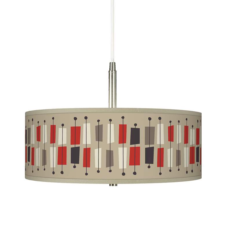 Image 1 Ragnar Bounce 16" Wide Giclee Shade Modern Pendant Chandelier