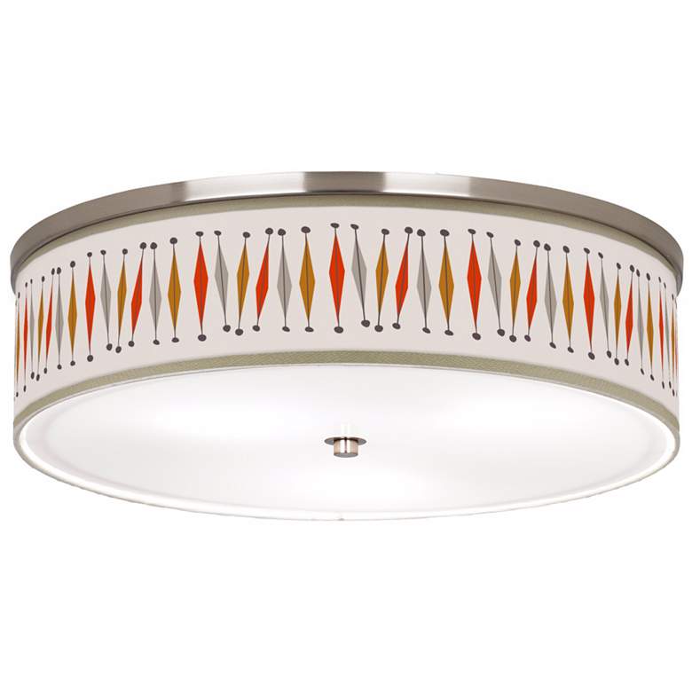 Image 1 Ragnar Liz  20 1/4" Wide Tremble Shade Pattern Modern Ceiling Light