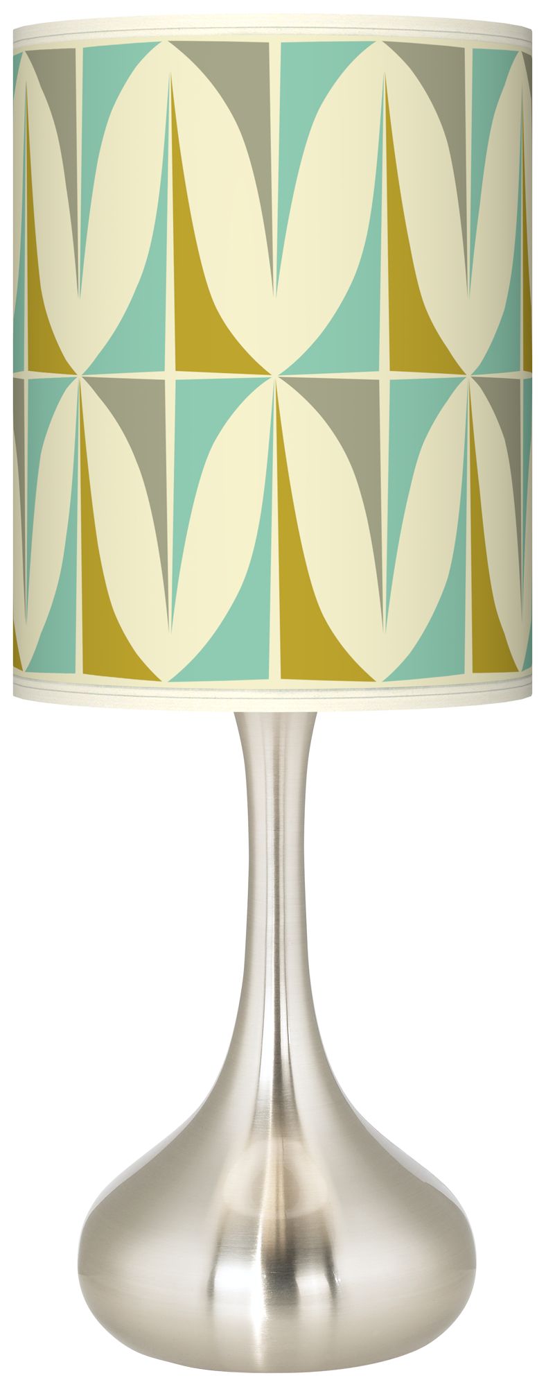 Ragnar Vernaculis I Brushed Nickel Droplet Table Lamp