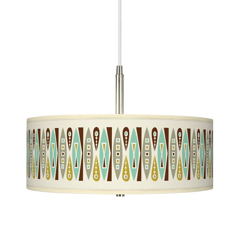 Image 1 Ragnar Vernaculis II 16" Wide Giclee Shade Modern Pendant Chandelier