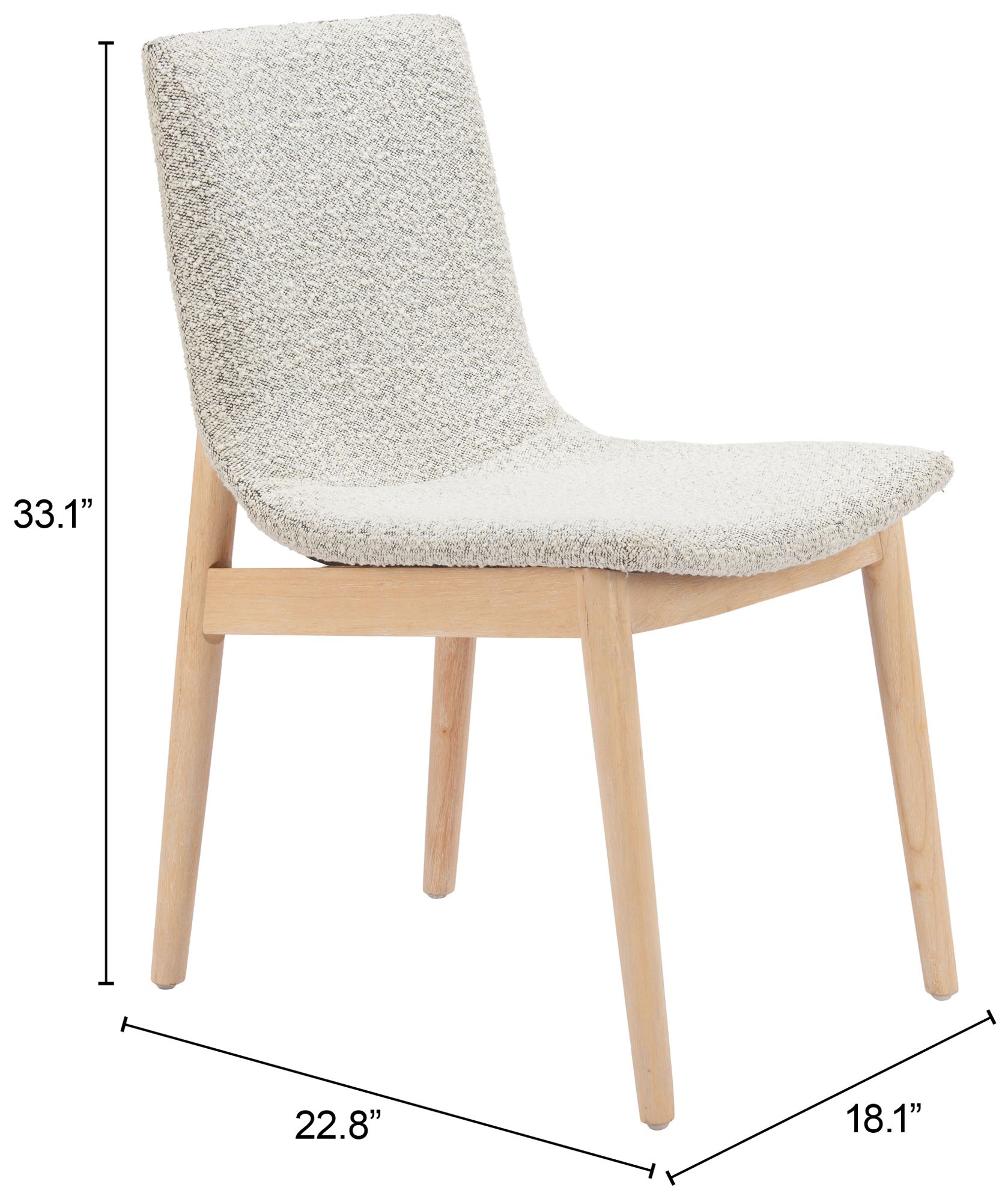 Image 7 Raha Dining Chair (Set of 2) Gray & Whitewashed more views