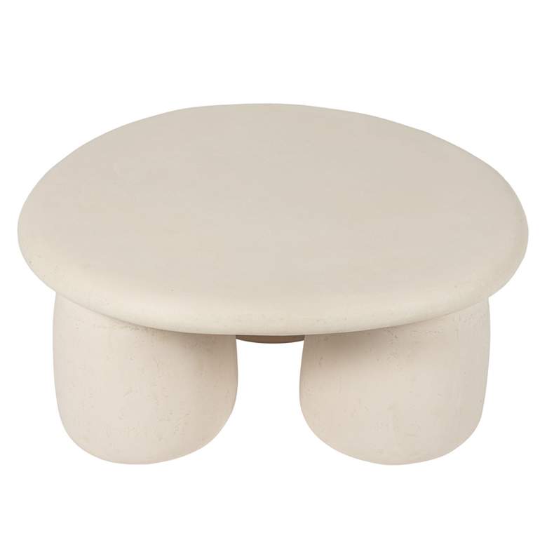 Image 3 Rahul Off-White Round Coffee Table more views