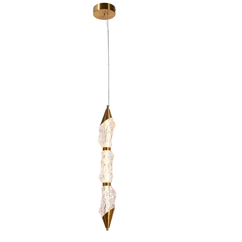 Image 1 Raibering 1-Light LED Resin Pendant Light