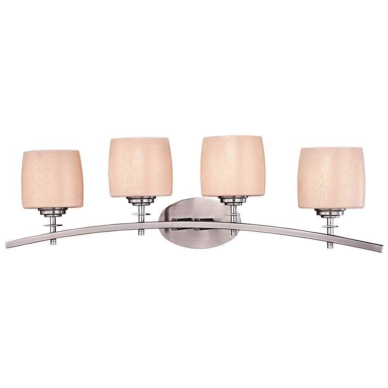 Image 1 Raiden 32 1/2” Wide Brushed Nickel 4-Light Bath Light