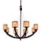 Raiden Collection 34" Wide Eight Light Chandelier