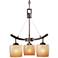 Raiden Collection Three Light 17" Wide LED Chandelier