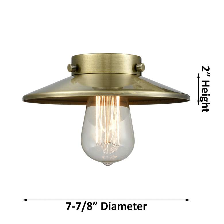 Image 4 Railroad 17"W 2 Light Polished Nickel Bath Light With Polished Nickel more views