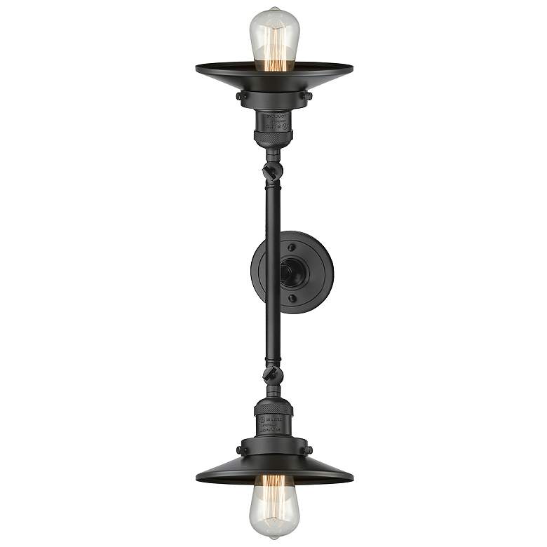 Image 3 Railroad 2 Light 18" Tiltable LED Bath Light - Oil Rubbed Bronze more views