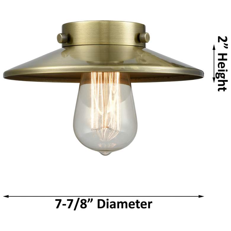 Image 4 Railroad 26"W 3 Light Black Antique Brass Bath Light With Black Shade more views