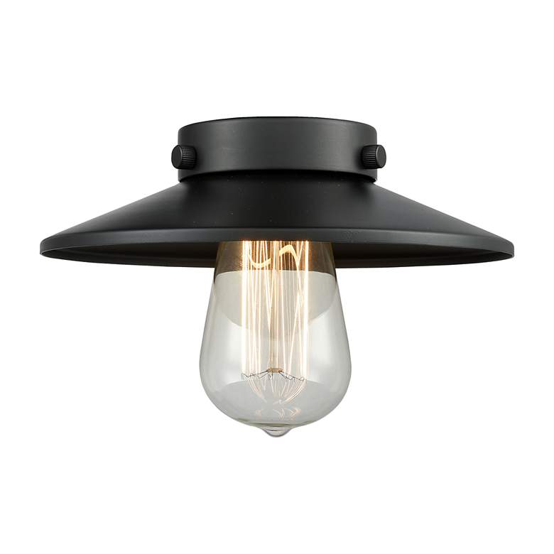 Image 5 Railroad 32" Wide Matte Black 3-Light LED Vanity Bath Light more views
