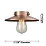 6_Railroad 32" Wide Matte Black 3-Light LED Vanity Bath Light more views