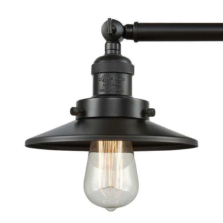 Image 2 Railroad 44" Wide Oil-Rubbed Bronze 4-Light Bath Light more views