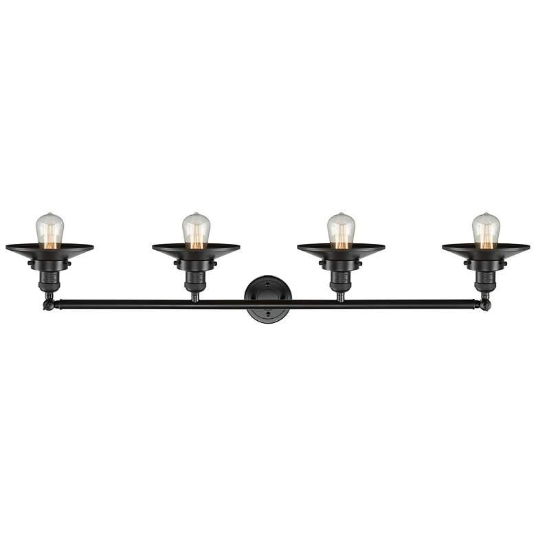 Image 3 Railroad 44" Wide Oil-Rubbed Bronze 4-Light Bath Light more views