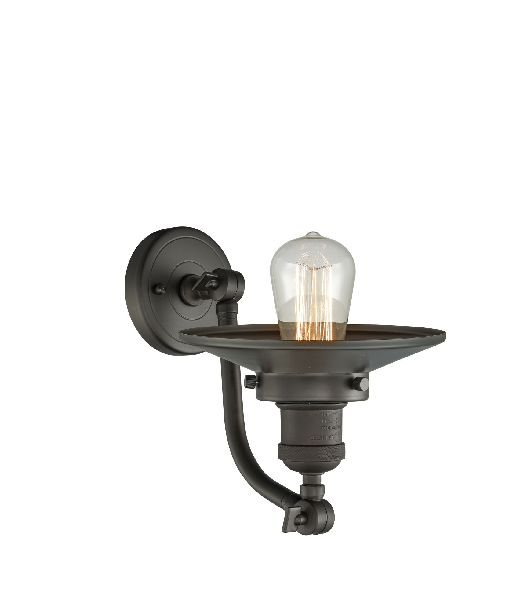 Image 2 Railroad 5" LED Sconce - Bronze Finish - Bronze Shade more views