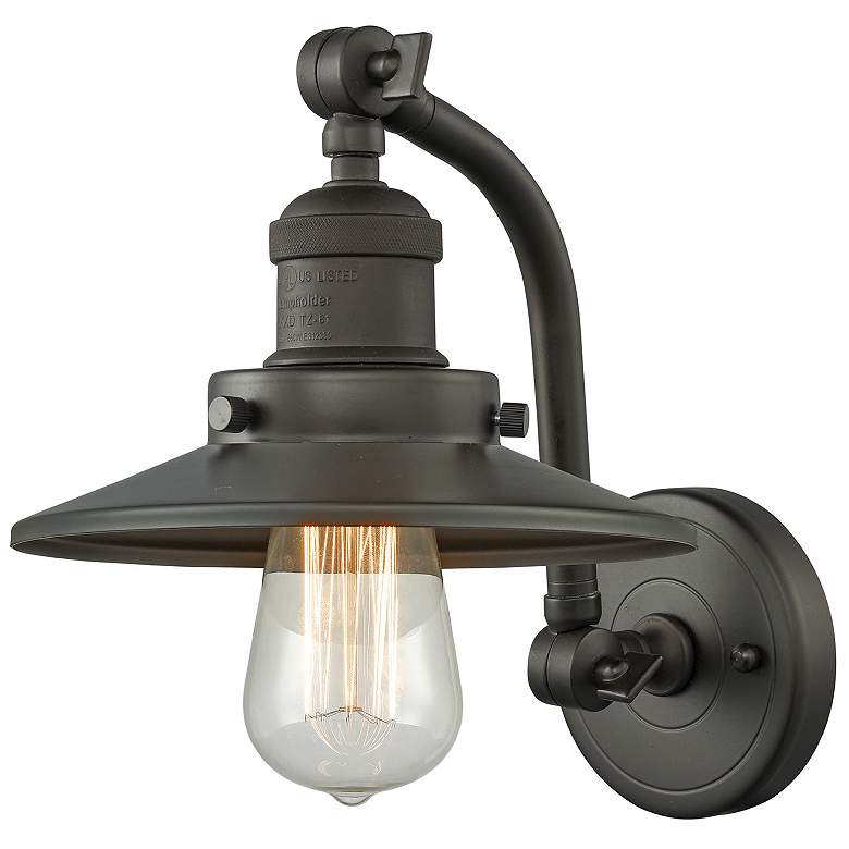 Image 1 Railroad 5" Oil Rubbed Bronze Sconce