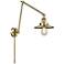 Railroad 8" Antique Brass Double Extension Swing Arm