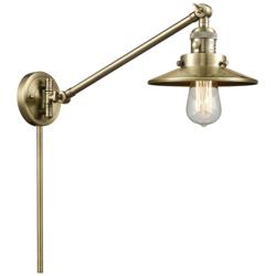 Railroad 8" Antique Brass Swing Arm