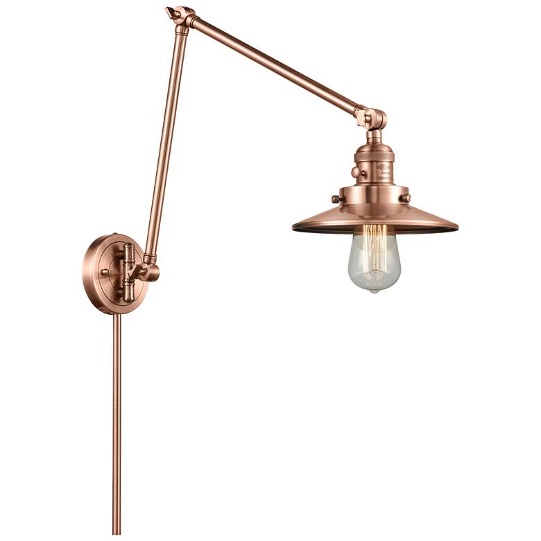 Image 1 Railroad 8" Antique Copper Double Extension Swing Arm
